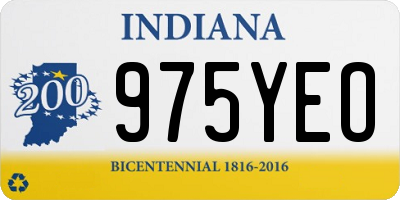 IN license plate 975YEO