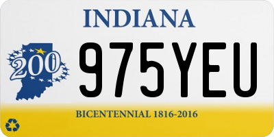 IN license plate 975YEU