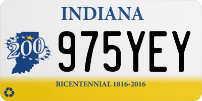 IN license plate 975YEY
