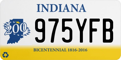 IN license plate 975YFB