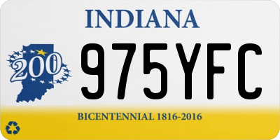 IN license plate 975YFC