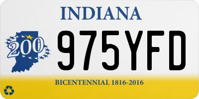 IN license plate 975YFD