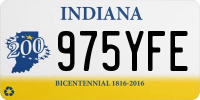 IN license plate 975YFE