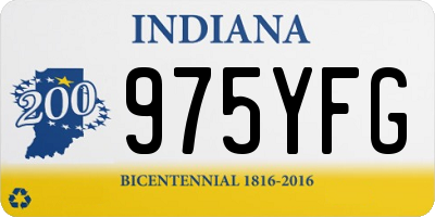 IN license plate 975YFG