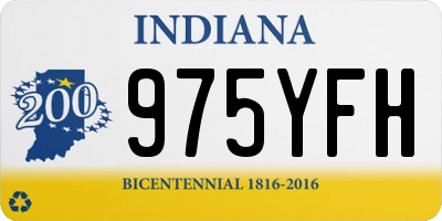 IN license plate 975YFH