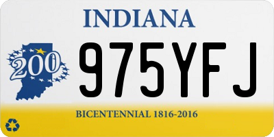 IN license plate 975YFJ
