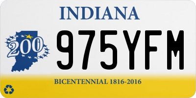 IN license plate 975YFM