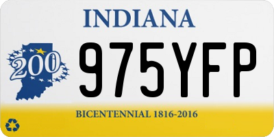 IN license plate 975YFP
