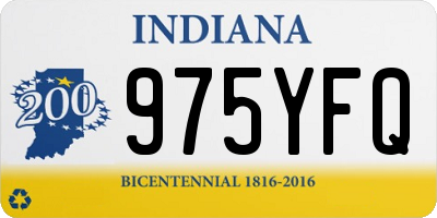 IN license plate 975YFQ