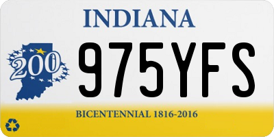 IN license plate 975YFS