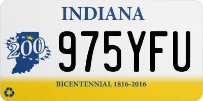 IN license plate 975YFU