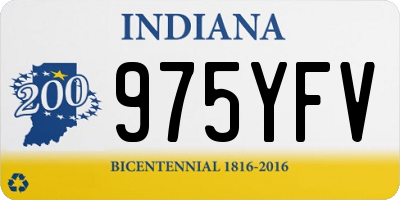 IN license plate 975YFV