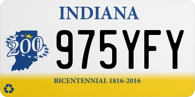 IN license plate 975YFY