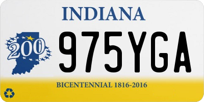 IN license plate 975YGA