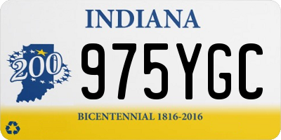 IN license plate 975YGC