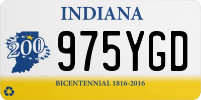 IN license plate 975YGD