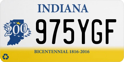 IN license plate 975YGF