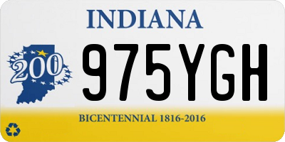 IN license plate 975YGH