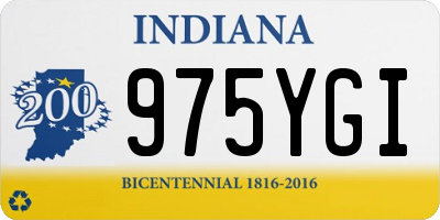 IN license plate 975YGI