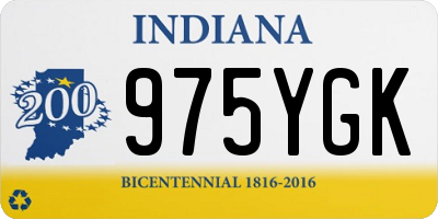 IN license plate 975YGK