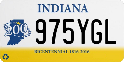 IN license plate 975YGL
