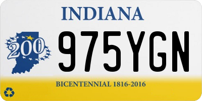 IN license plate 975YGN
