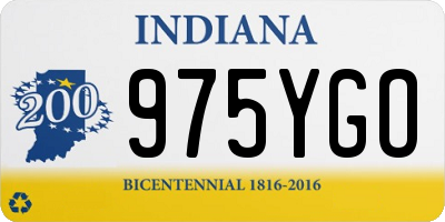 IN license plate 975YGO