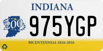 IN license plate 975YGP