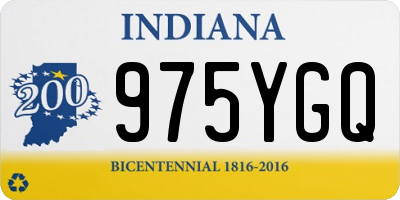 IN license plate 975YGQ