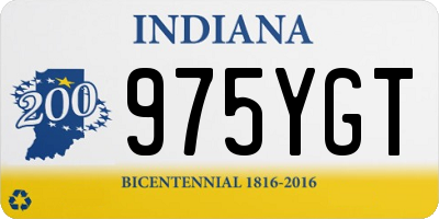 IN license plate 975YGT