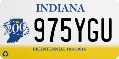 IN license plate 975YGU