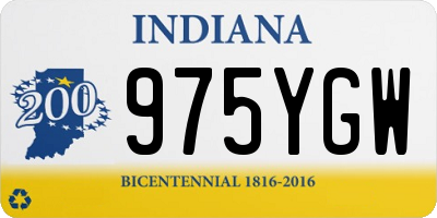 IN license plate 975YGW