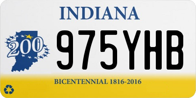 IN license plate 975YHB