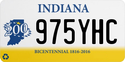 IN license plate 975YHC