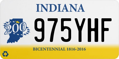 IN license plate 975YHF