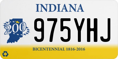 IN license plate 975YHJ
