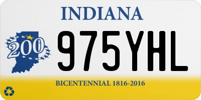 IN license plate 975YHL
