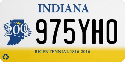 IN license plate 975YHO