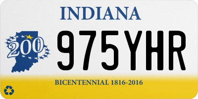 IN license plate 975YHR