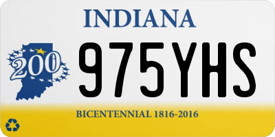 IN license plate 975YHS