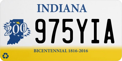IN license plate 975YIA
