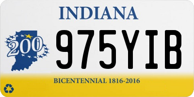 IN license plate 975YIB