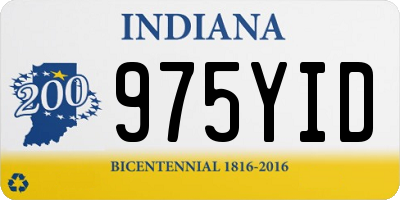 IN license plate 975YID