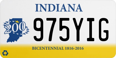 IN license plate 975YIG