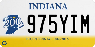 IN license plate 975YIM