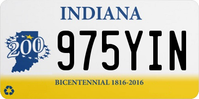 IN license plate 975YIN