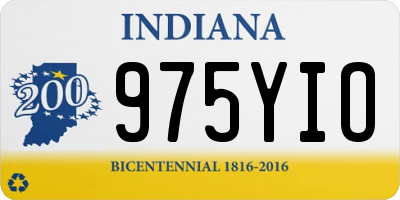 IN license plate 975YIO