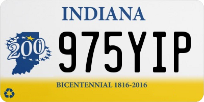 IN license plate 975YIP
