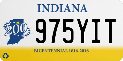 IN license plate 975YIT