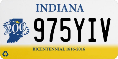 IN license plate 975YIV